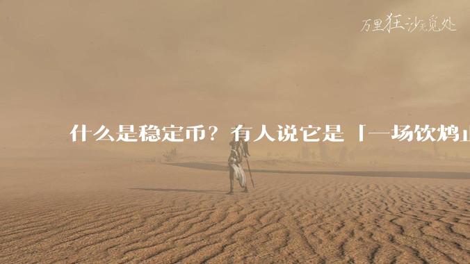 什么是稳定币？有人说它是「一场饮鸩止渴的游戏」，你怎么看？